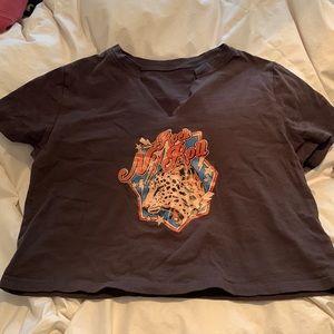 Rock n roll crop top